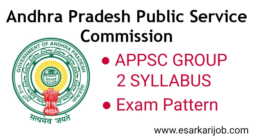 APPSC GROUP 2 Syllabus and exam pattern
